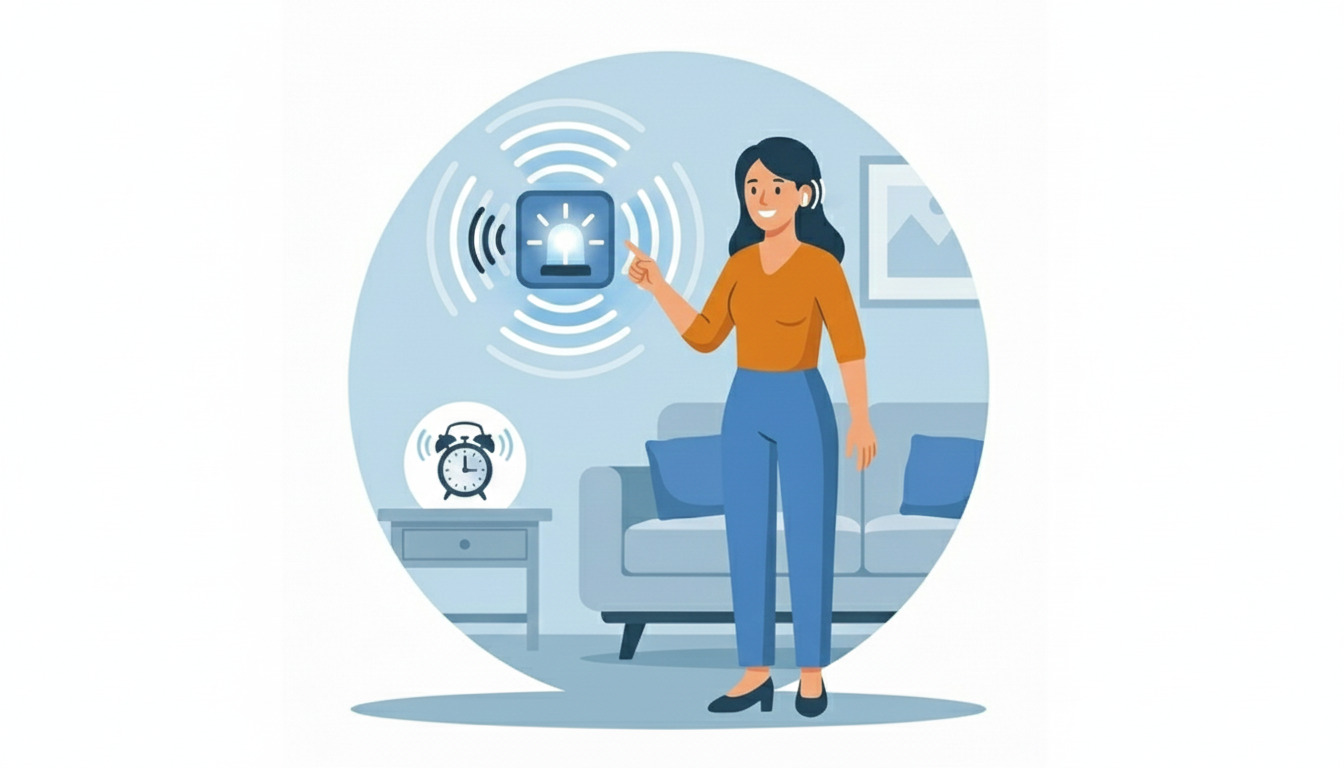 Sistema de alerta sensorial com luzes coloridas